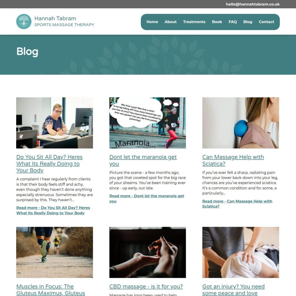 Hannah Tabram Sports Massage Therapy illustration 2